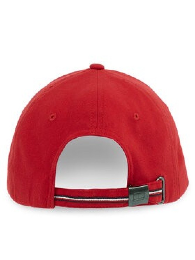 Tommy Hilfiger Czapka z daszkiem Th Corp Flannel 6 Panel Cap AM0AM13164 Czerwony