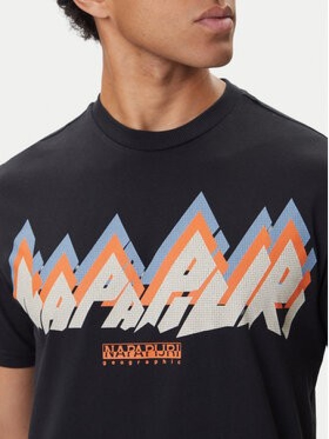 Napapijri T-Shirt Fiemme NP0A88T5 Czarny Regular Fit