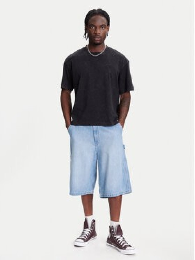 Jack & Jones T-Shirt Retreat 12277886 Czarny Oversize