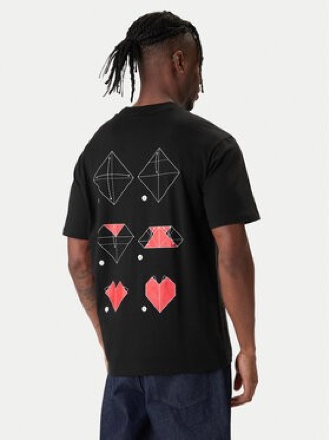 HUGO T-Shirt Dalentin 50553429 Czarny Relaxed Fit