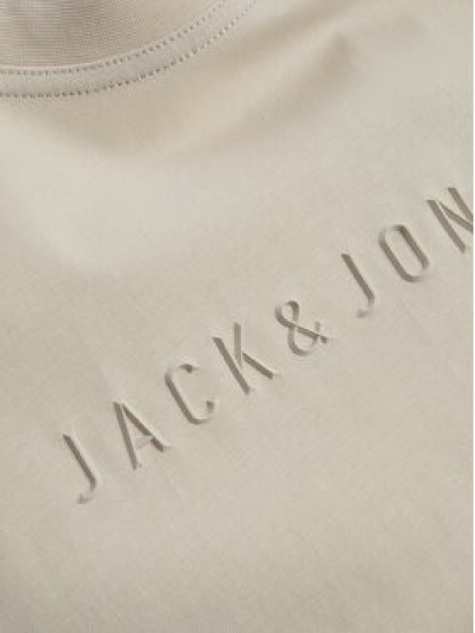 Jack & Jones T-Shirt Recharge 12273070 Beżowy Relaxed Fit