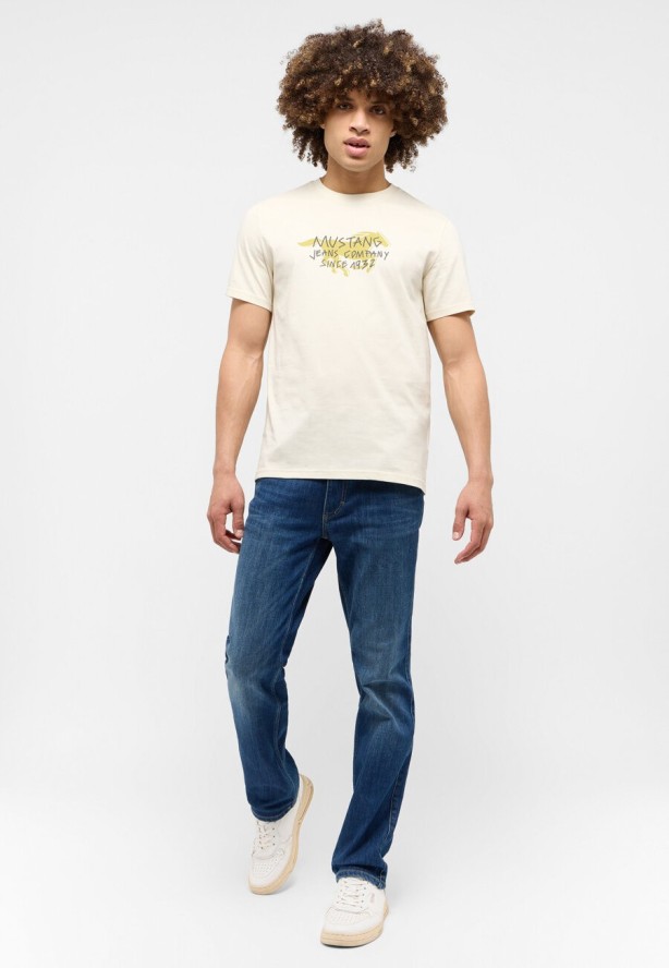 Męskie Spodnie Jeansowe MUSTANG Tramper Straight Denim Blue 1015516 5000 882