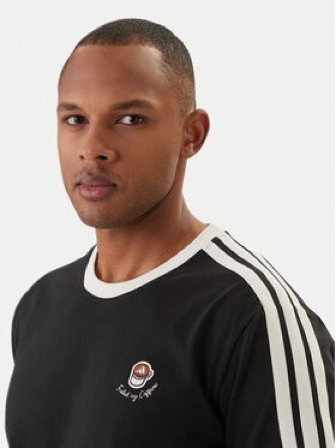 adidas T-Shirt Lux Coffee Cafe Cup Graphic KG5413 Czarny Loose Fit