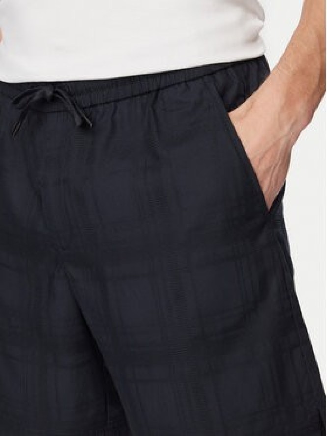 BOSS Szorty materiałowe Sandrew 50559371 Granatowy Regular Fit