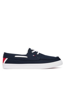 Tommy Hilfiger Tenisówki Th Boat Vulc Sneaker Canvas FM0FM05877 Granatowy