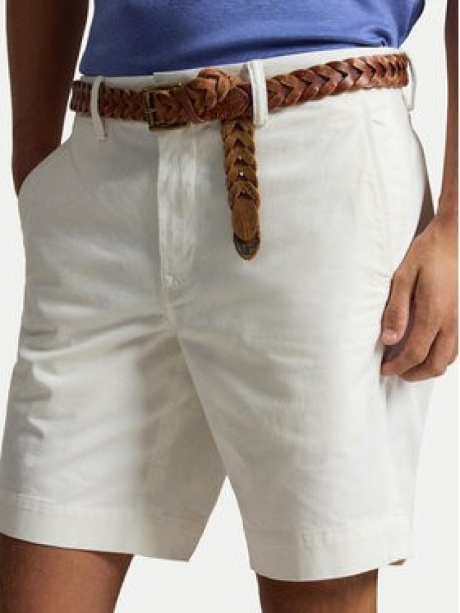Polo Ralph Lauren Szorty materiałowe 710799213022 Biały Regular Fit