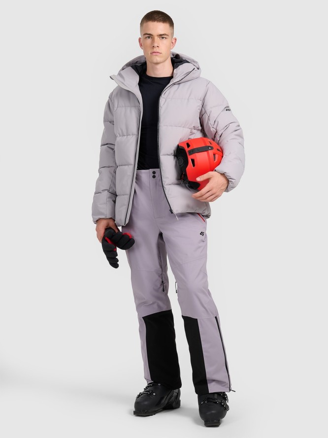 4F Kurtka narciarska membrana 5000 męska - szara 3XL