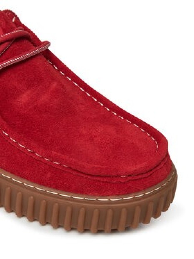Clarks Półbuty Torhill Low 26180908 Czerwony