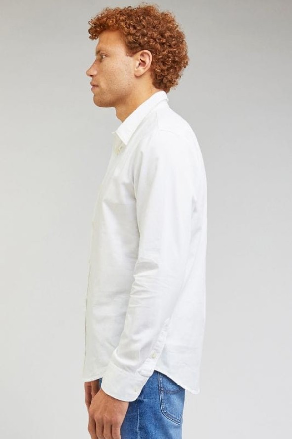 LEE PATCH SHIRT MĘSKA KOSZULA ELEGANCKA BRIGHT WHITE 112349052 LL37016738