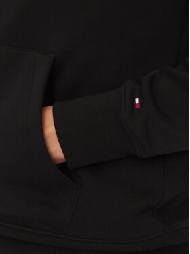 Tommy Hilfiger Bluza Script Logo MW0MW33631 Czarny Regular Fit