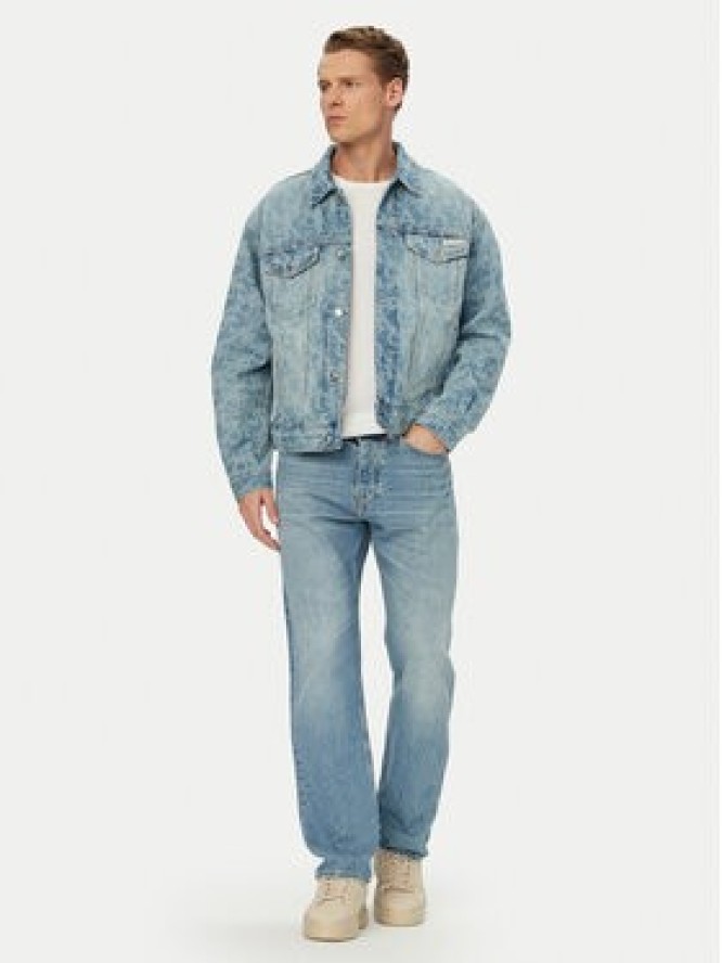 Calvin Klein Jeans Kurtka jeansowa LV04RG764G Niebieski Regular Fit