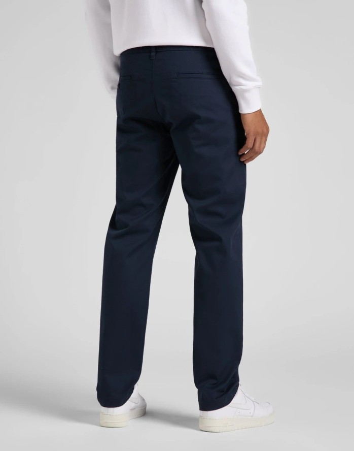 LEE MĘSKIE SPODNIE CHINO LEE REGULAR CHINO DEEP NAVY 112145530