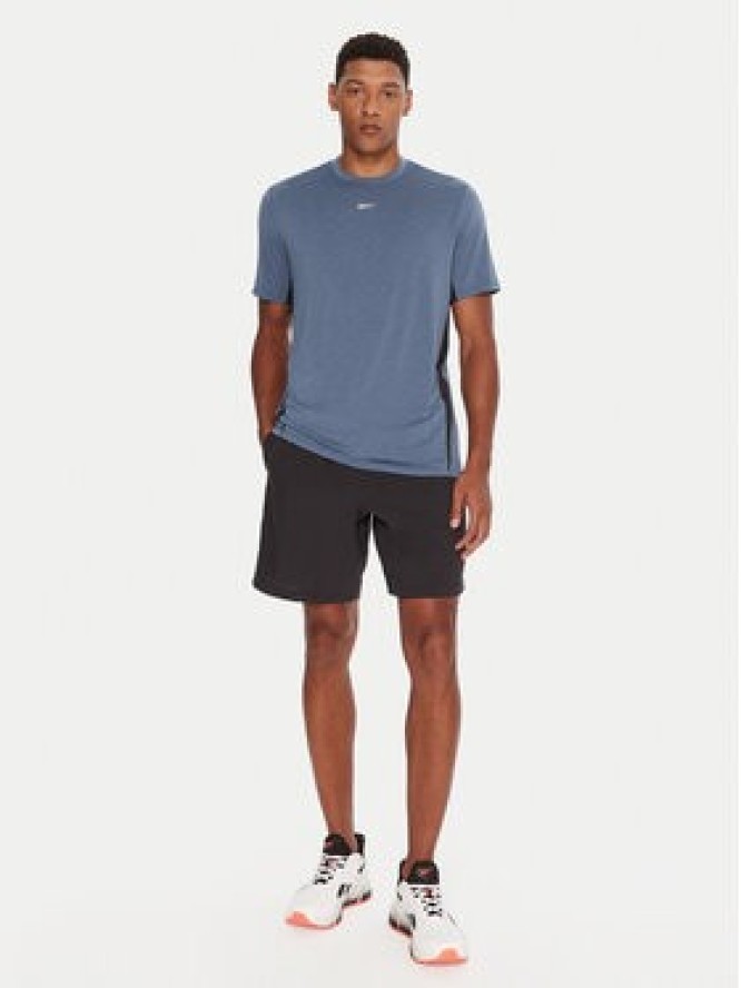 Reebok Koszulka techniczna Running SS RK25180CCM Niebieski Regular Fit