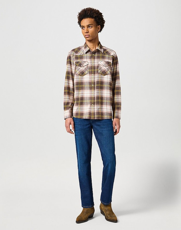 WRANGLER MĘSKIE SPODNIE JEANSOWE TEXAS MIDNIGHT HAZE 112358059 W121008856