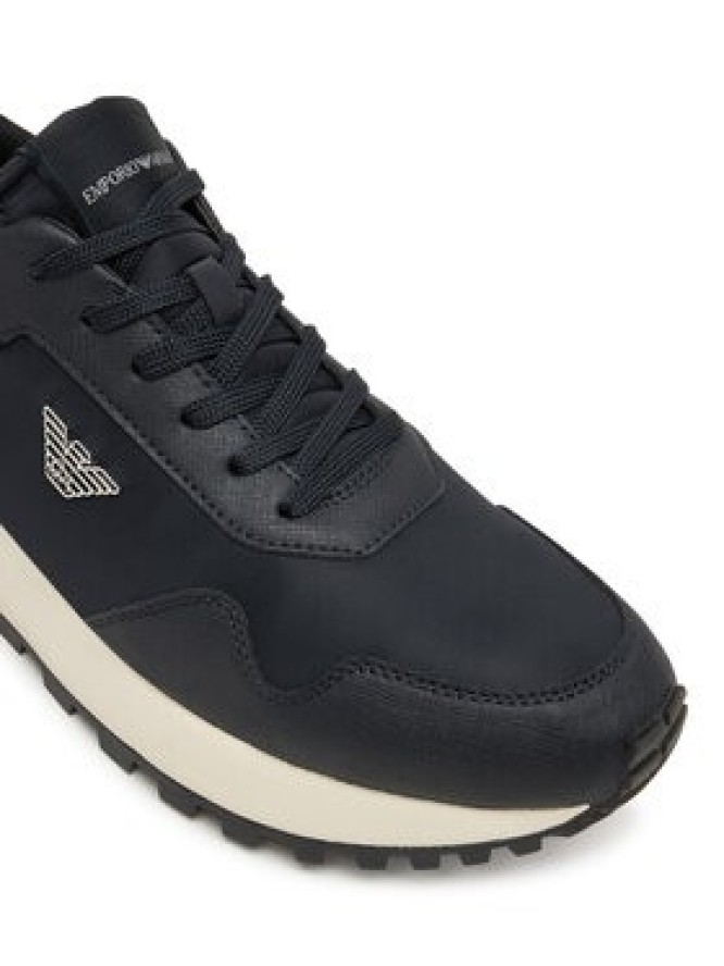 Emporio Armani Sneakersy EM003738 AF19532 MB007 Granatowy