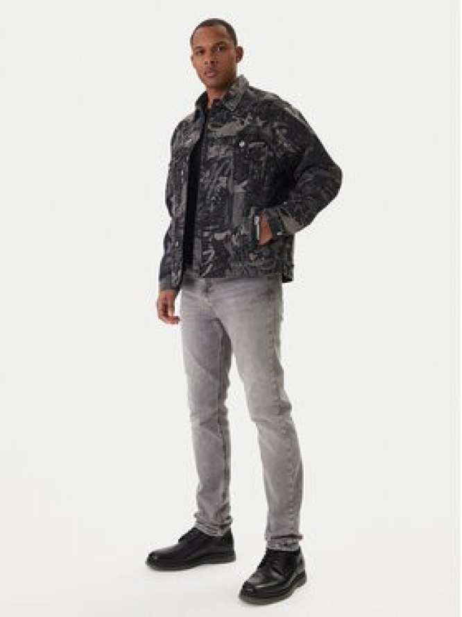Karl Lagerfeld Jeans Kurtka jeansowa B1M14033 Szary Regular Fit