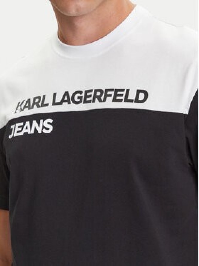 Karl Lagerfeld Jeans T-Shirt A3M17004 Czarny Regular Fit
