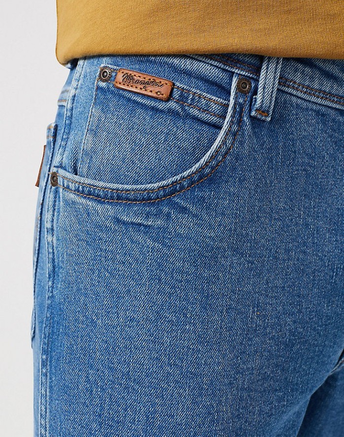 WRANGLER TEXAS SLIM MĘSKIE SPODNIE JEANSOWE JEANSY BARN 112351257 W12S017974