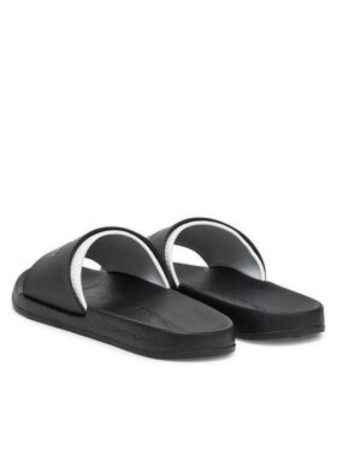 Calvin Klein Jeans Klapki Slide Rubber Neoprene Monologo YM0YM00361 Czarny