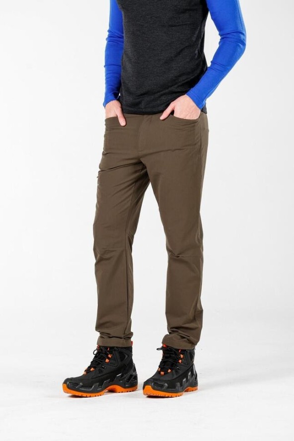 Spodnie turystyczne męskie z wewnętrzną warstwą 100% merino Woolona Trek