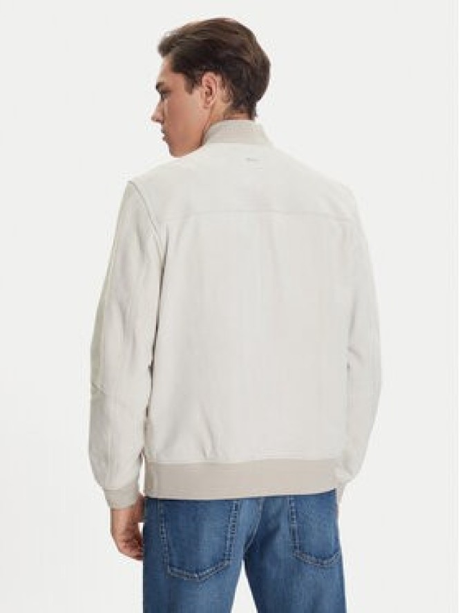 BOSS Kurtka skórzana Johice 50543505 Beżowy Regular Fit