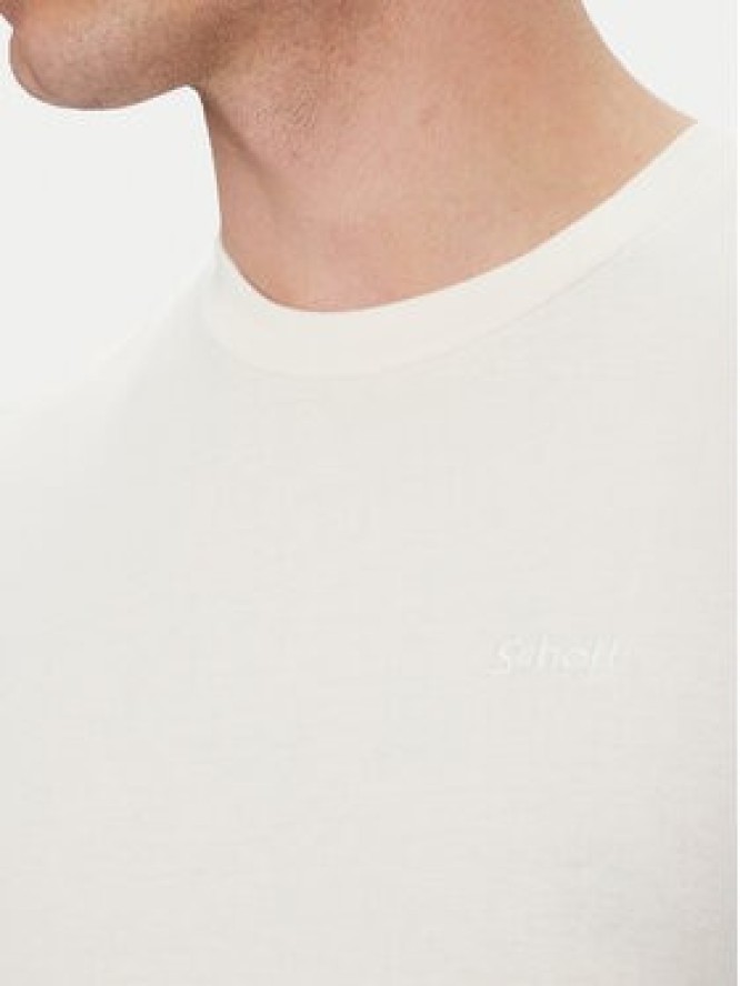 Schott NYC T-Shirt Tsstuarts Biały Standard Fit