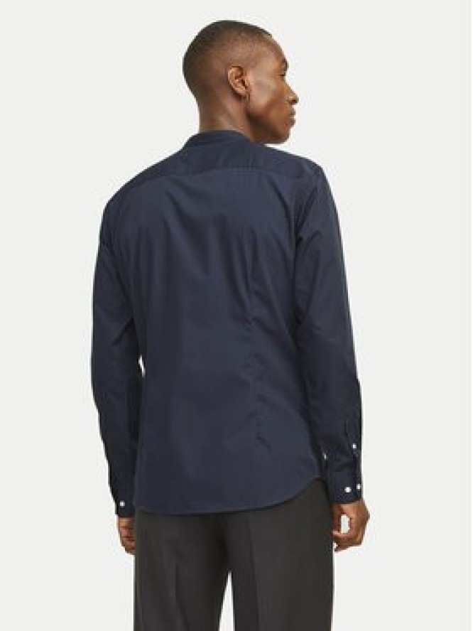 Jack & Jones Koszula Joe 12205921 Granatowy Slim Fit