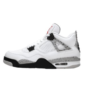 Buty do chodzenia dla dorosłych Air Jordan 4 Retro White Cement