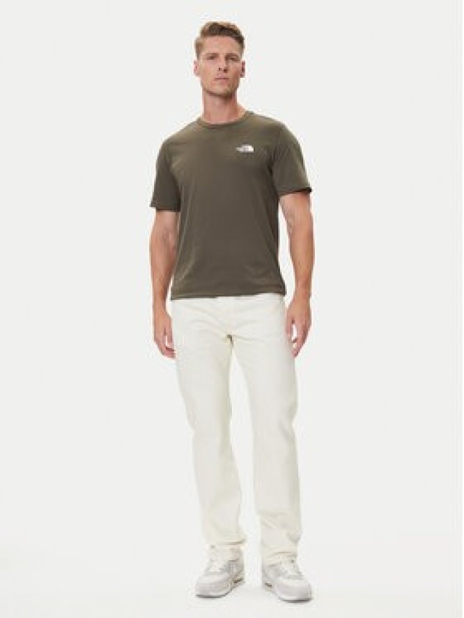 The North Face T-Shirt Simple Dome NF0A87NG Brązowy Regular Fit