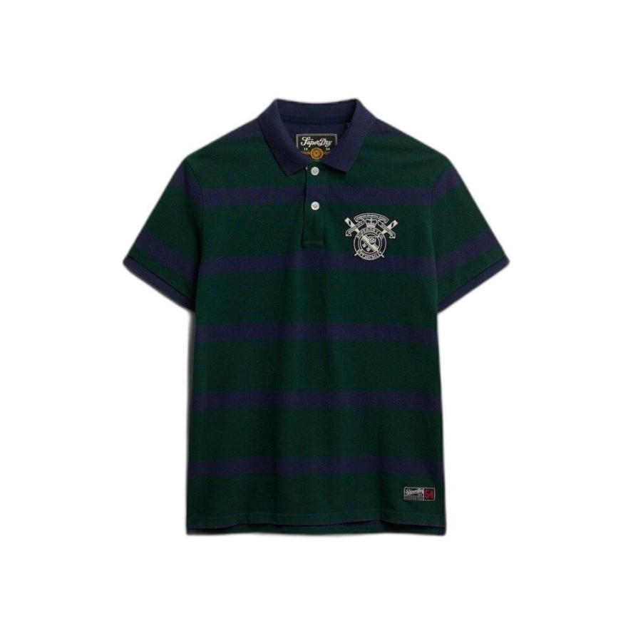 Koszulka polo w paski Superdry Crest