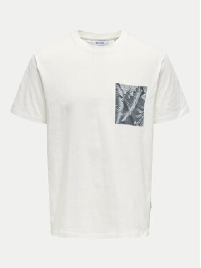 Only & Sons T-Shirt 22025286 Biały Regular Fit