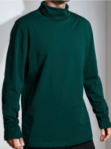 Bawełniany golf basic - zielony