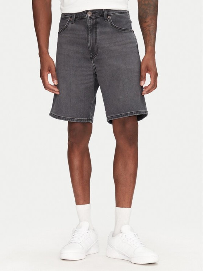 Wrangler Szorty jeansowe Frontier 112364834 Szary Relaxed Fit
