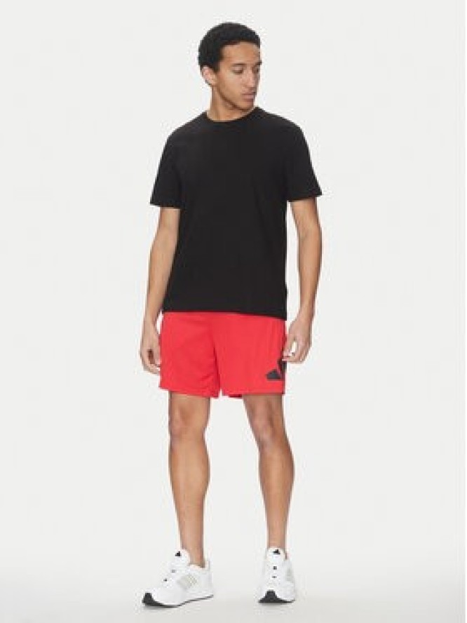 adidas Szorty sportowe Train Essentials Logo Training JD4879 Czerwony Regular Fit