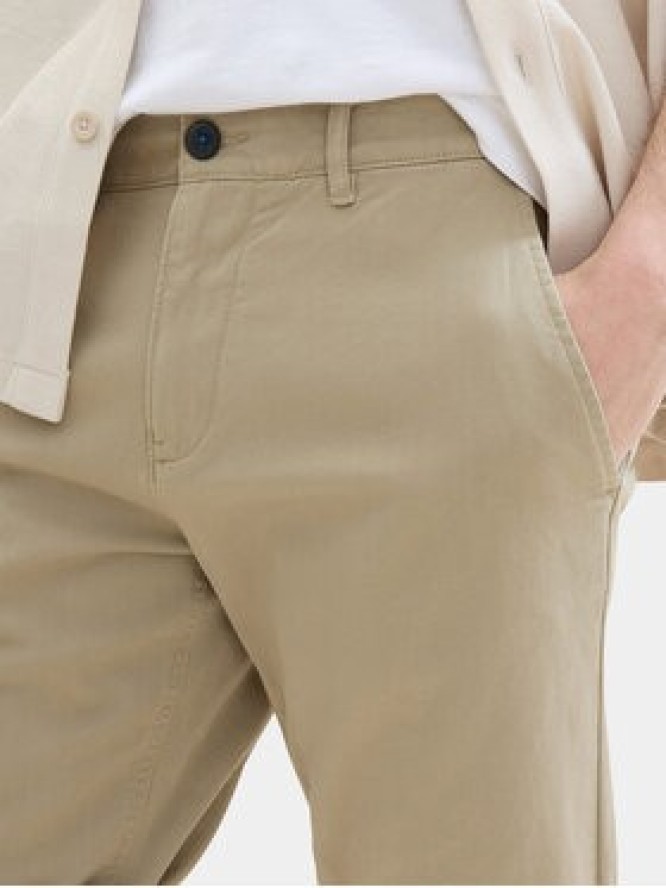 Tom Tailor Szorty materiałowe 1040227 Beżowy Slim Fit