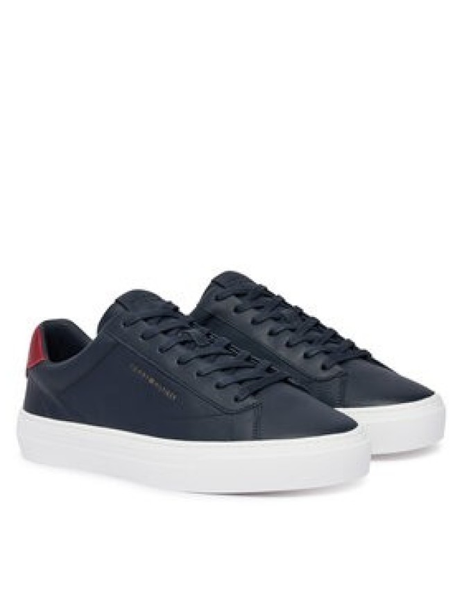 Tommy Hilfiger Sneakersy Premium Dress Cupsole Lth FM0FM05572 Granatowy