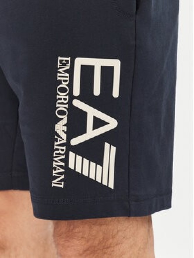EA7 Emporio Armani Szorty sportowe 7M000232 AF13512 MB122 Granatowy Regular Fit