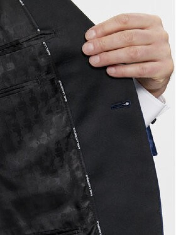 KARL LAGERFELD Marynarka 155270 541009 Granatowy Slim Fit