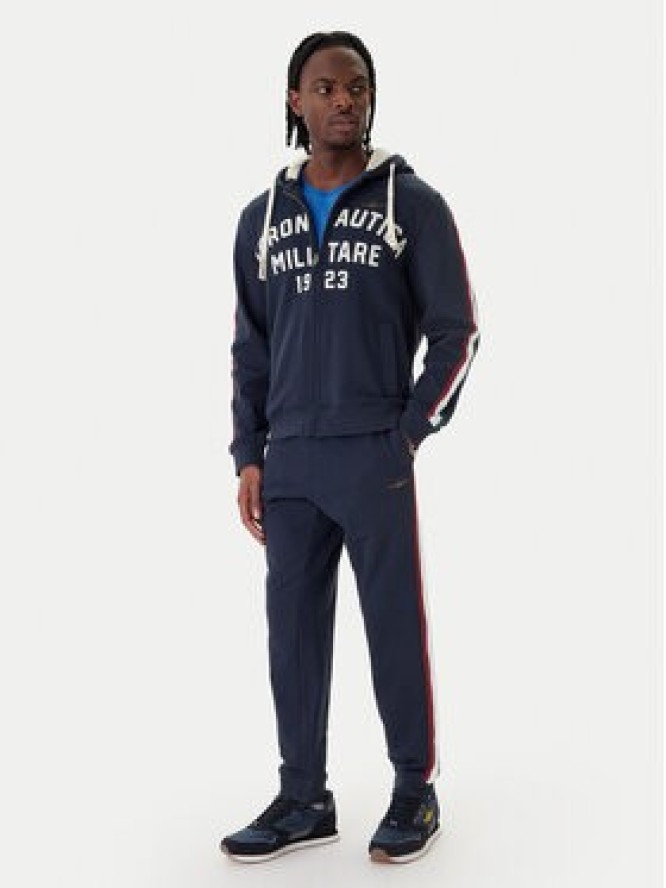 Aeronautica Militare Bluza 261FE2070UF00677 Granatowy Comfort Fit