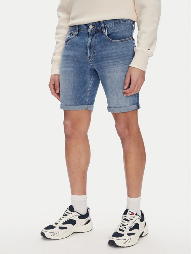 Tommy Jeans Szorty jeansowe Scanton DM0DM20960 Niebieski Slim Fit