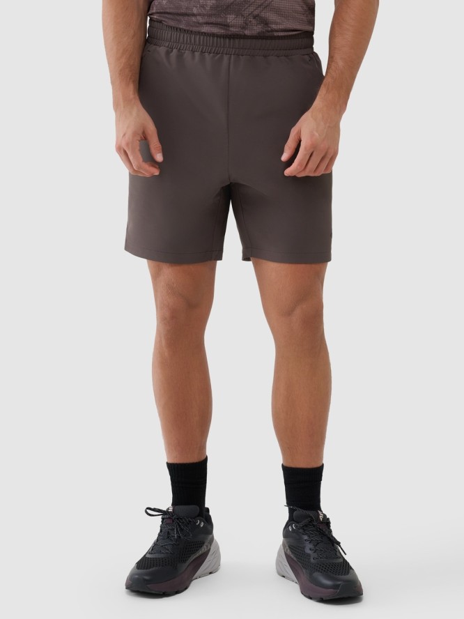 4F Spodenki treningowe szybkoschnące męskie - brązowe M