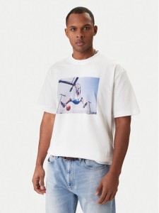 Guess Jeans T-Shirt M5BI3I K8FQ4 Biały Regular Fit