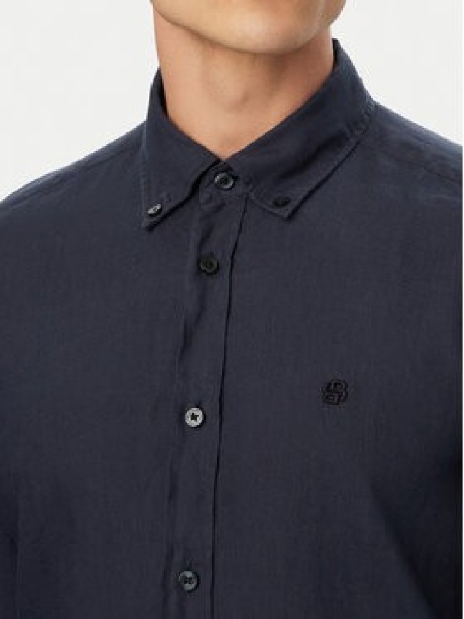 BOSS Koszula H-Liam 50556077 Granatowy Regular Fit