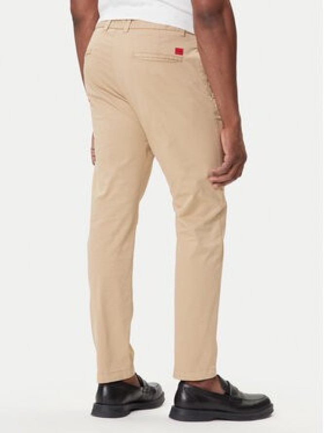 HUGO Chinosy David251D 50530886 Beżowy Slim Fit