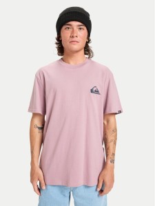 Quiksilver T-Shirt Ev Mini Logo Ss EQYZT08181 Fioletowy Regular Fit