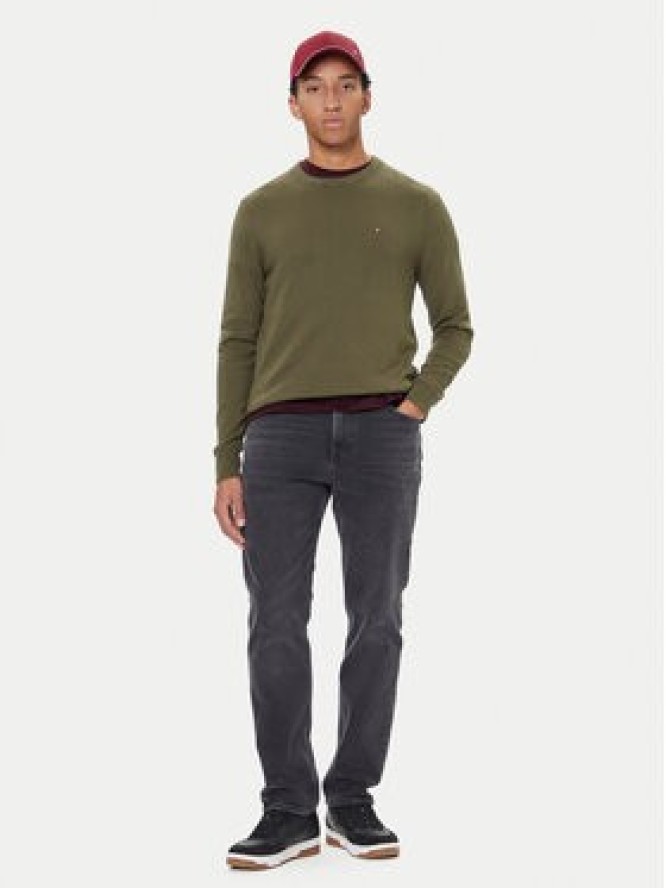 Tommy Hilfiger Sweter MW0MW28046 Zielony Regular Fit