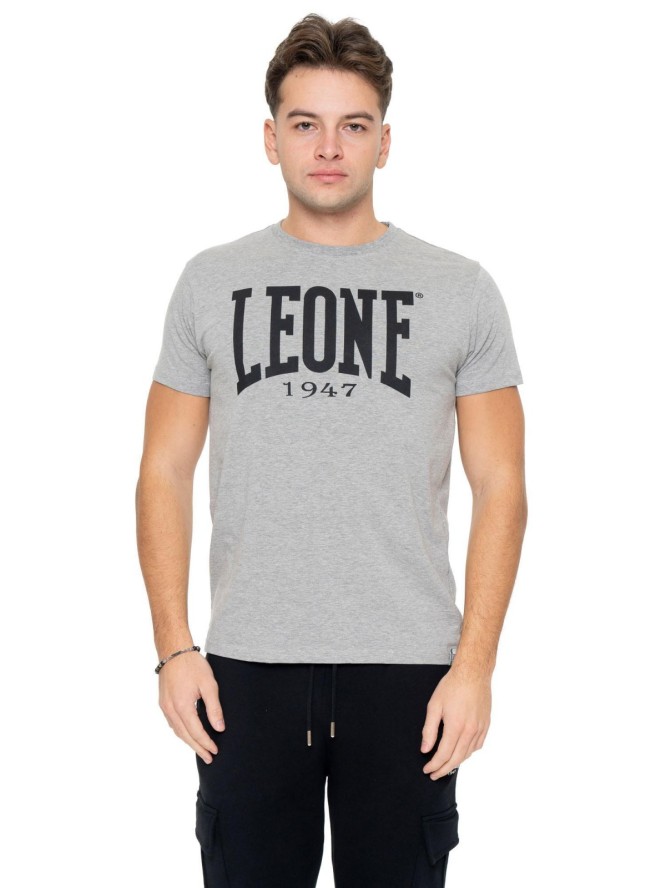 Podstawowa koszulka Kurzarm Leone 1947 z dużym logo