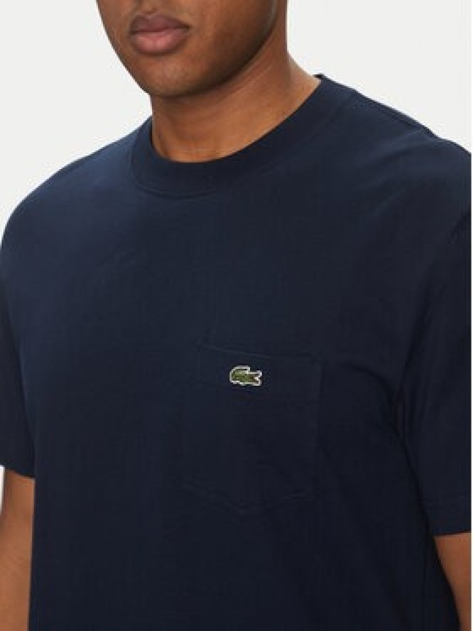 Lacoste T-Shirt TH2827 Granatowy Regular Fit