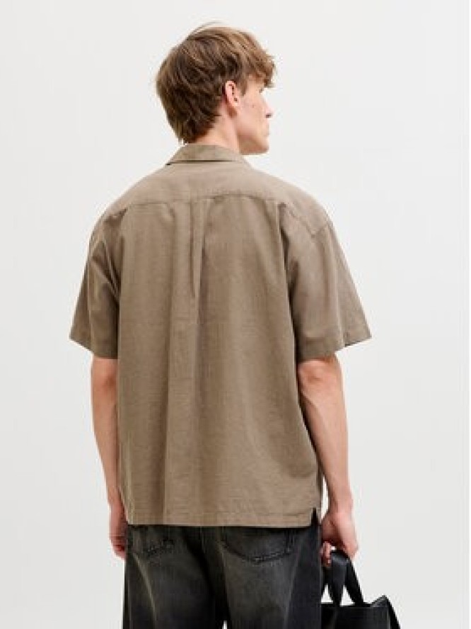 Jack & Jones Koszula Summer 12289191 Brązowy Relaxed Fit
