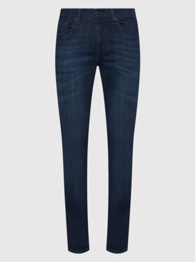 7 For All Mankind Jeansy Luxe Performance Plus JSMSA230IP Granatowy Slim Fit